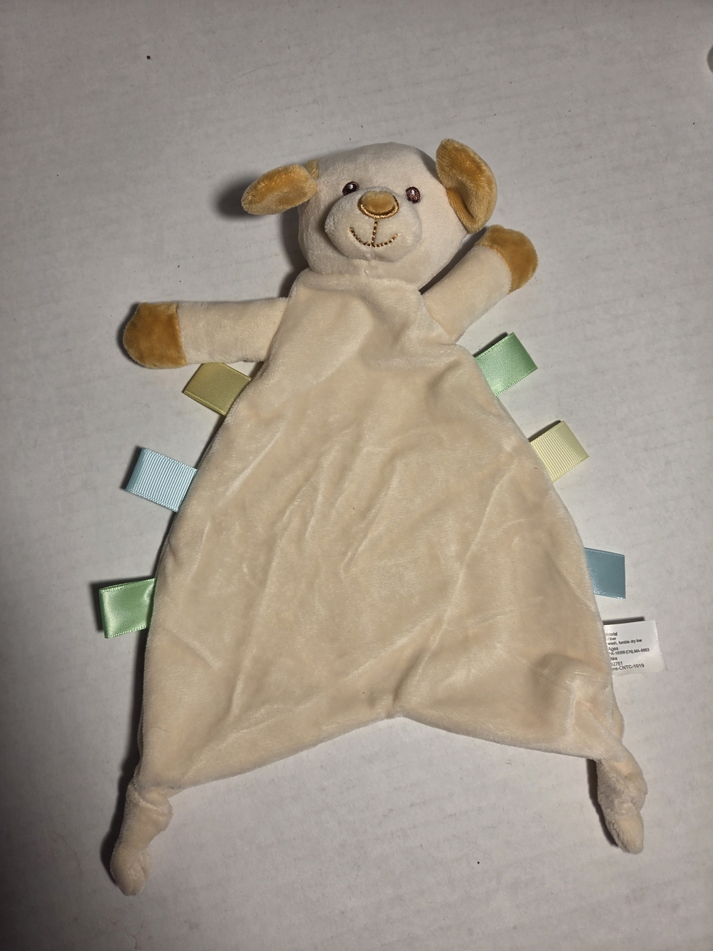 Moon & Stars Puppy Dog Knotted Baby Lovey Security Blanket Taggies